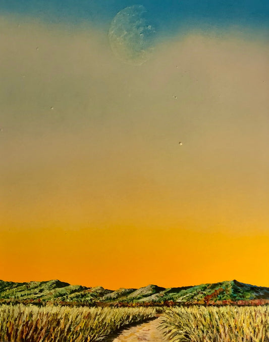 Moon with Mars and Venus over the Front Range