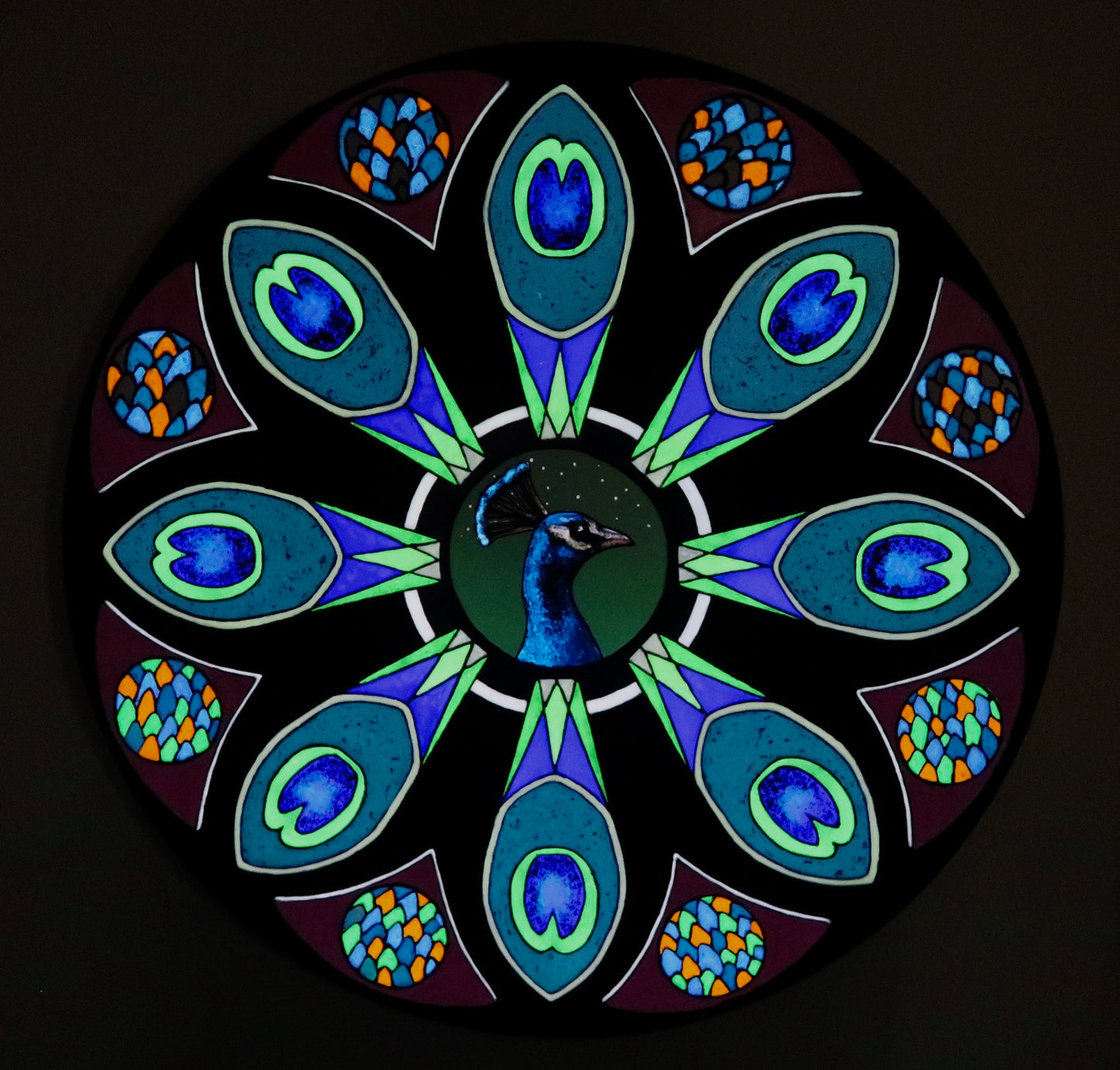 Peacock Rose Window