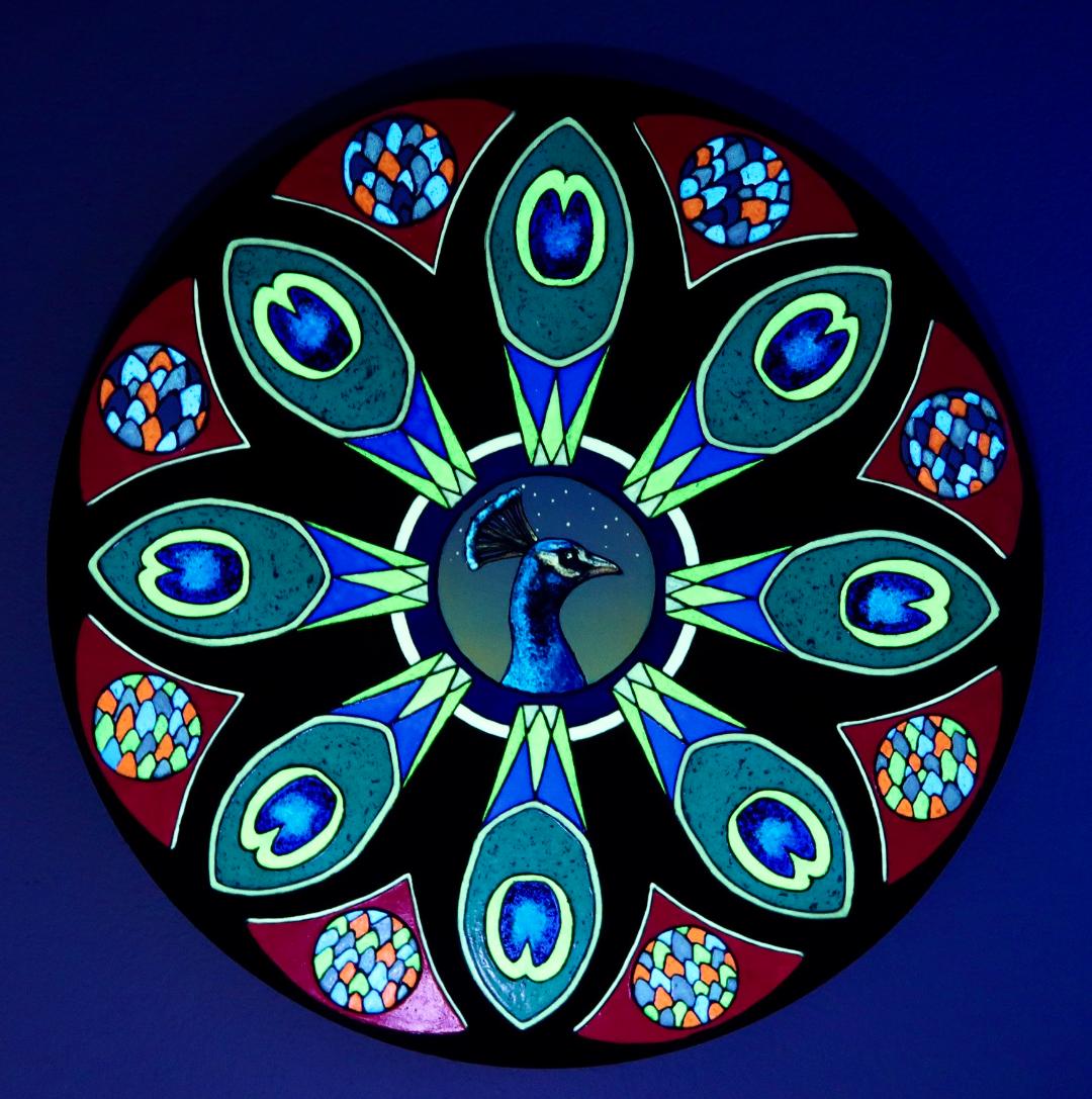 Peacock Rose Window